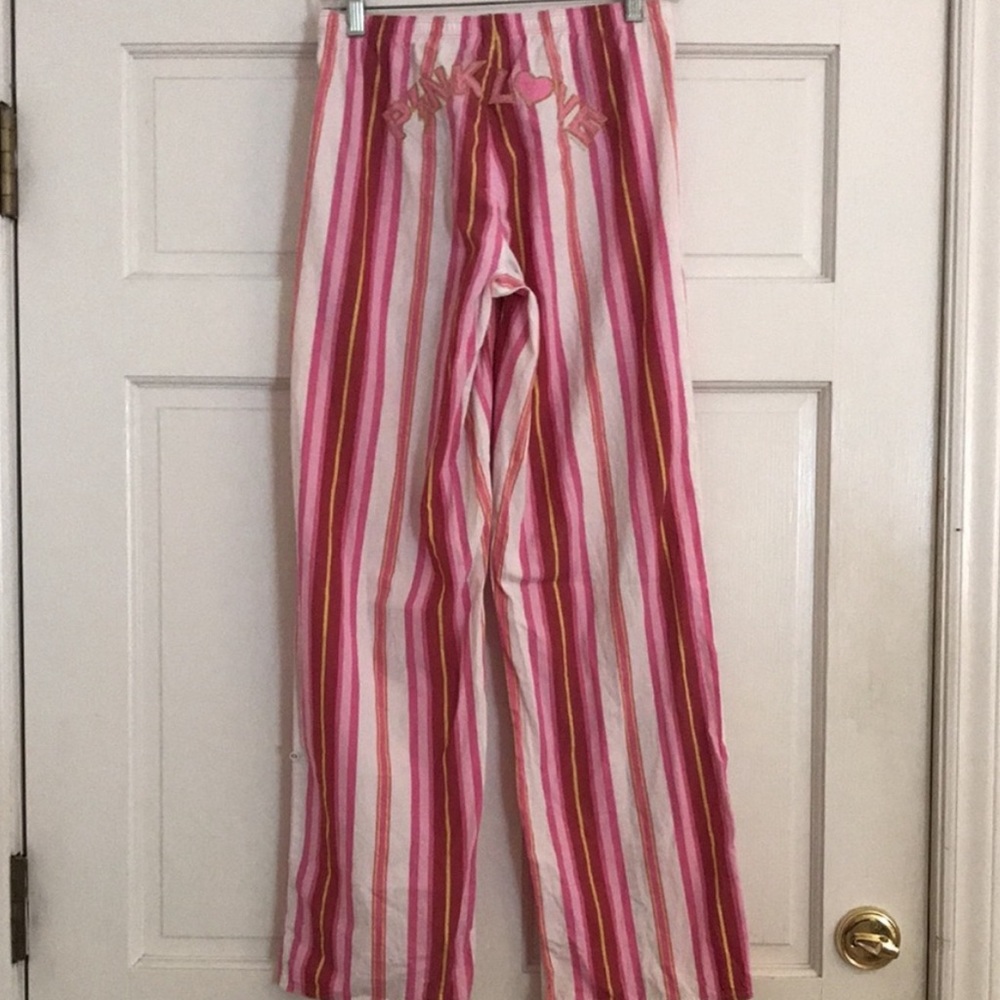 PINK Victoria's Secret Striped Sleep Pants